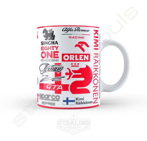 Taza De Porcelana Fierrera - Kimi Räikkönen #06 | Formula 1