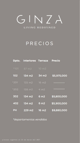 Imagen 10 de 11 de Depto. En Preventa Ginza Narvarte Poniente