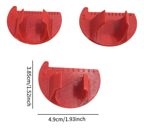 Herramienta De Calibre De Coser 3pcs, Herramienta De Rojo