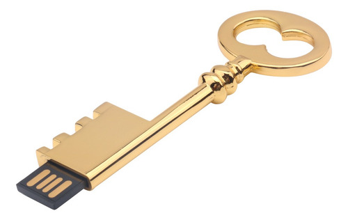 Imagen 1 de 6 de Flash Drive Pendrive De Almacenamiento Forma Llave Retro