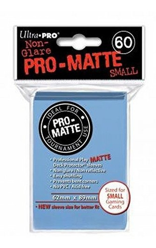 Fundas Ultra Pro Pro-matte, Azul Claro, Pequeñas, Para Yu-gi