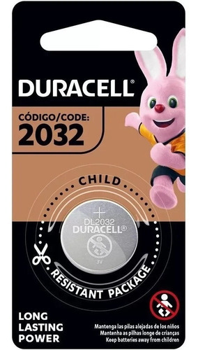 2 Pilhas Duracell Cr2032 3v Lítio Bateria Moeda