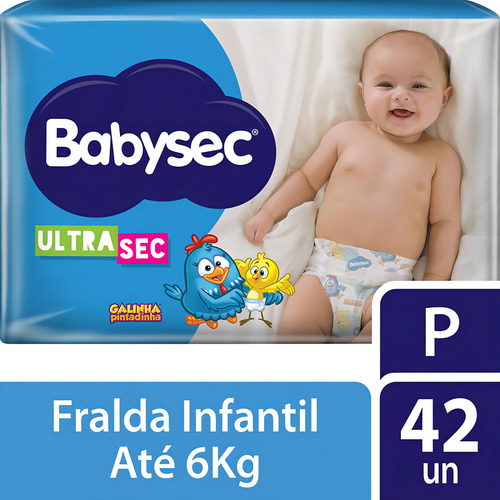 Fralda Babysec Ultrasec Mega P 42 Unidades