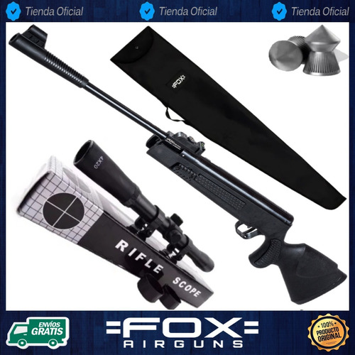 Rifle Aire Comprimido Fox Nitro Piston Rebel Sr1400+ 4x20
