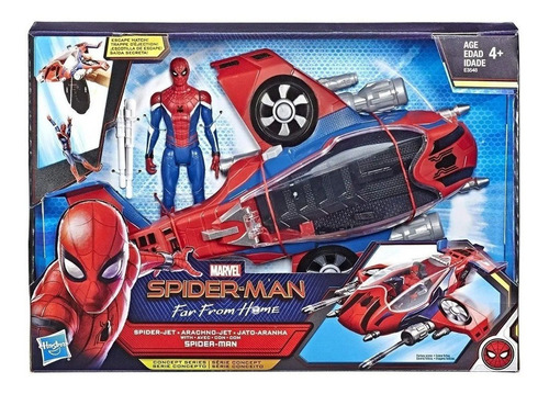 Spiderman: Lejos De Casa - Arachno-jet Con Spider-man Hasbro