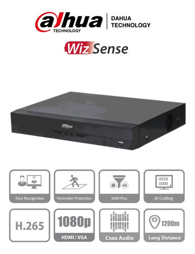 Dvr De 8 Canales Dahua Para 1 Disco Duro Máx 10tb Usb 2.0