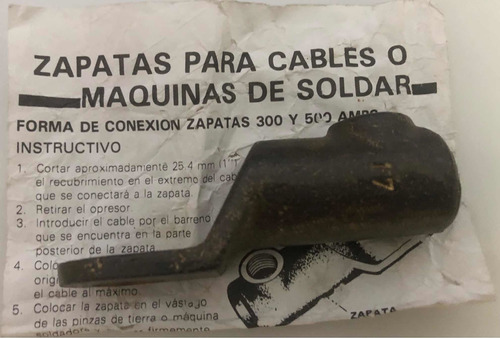 Terminal O Zapata De Bronce Para Cable De Máquina De Soldar