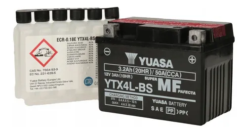Bateria Yuasa Ytx4l-bs Hero Eco Deluxe