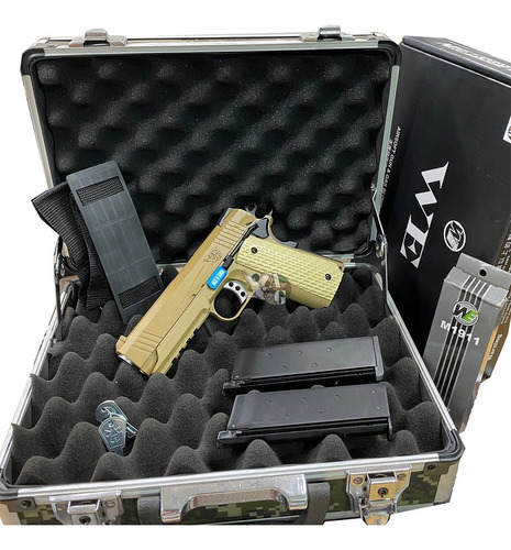 Pistola Airsoft Desert W + 1 Cargador Adicional Fmetal We