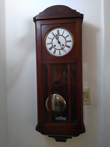 Reloj De Pared Máquina París Antiguo 