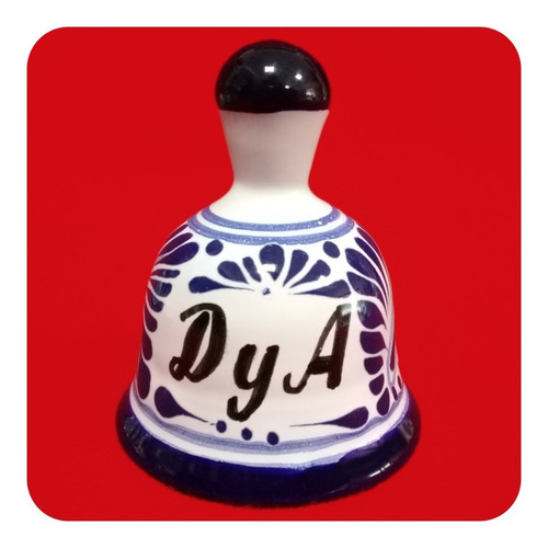Imagen 5 de 9 de Set 40 Campanas Talavera Poblana Personalizada Iniciales Cmp