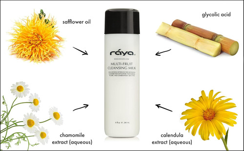 Leche Limpiadora Facial Multifruta Raya Con Aha Y Bha 8...