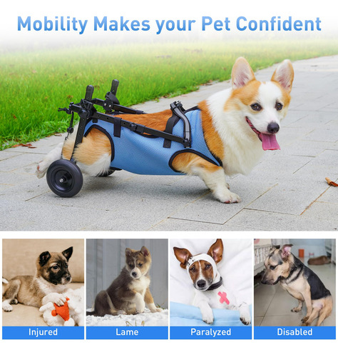 Silla De Ruedas Para Perros Pibeibuk Para Patas Traseras, Ay