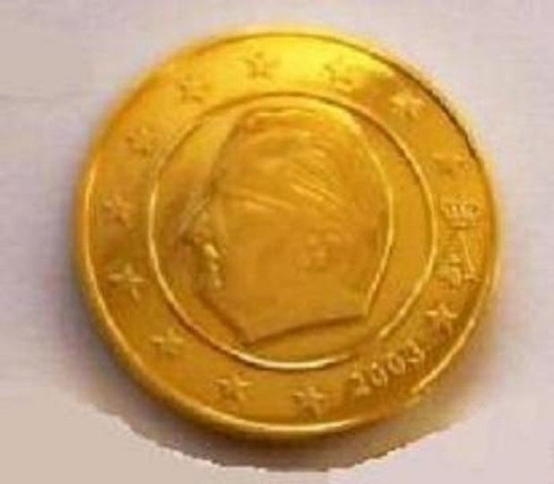 Moeda De Ouro 5 Centimos Belgica 24 K 