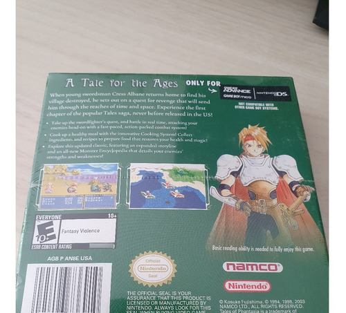 Tales Of Phantasia Novo Lacrado Game Boy Advance Gba