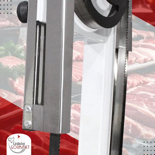 Serra Fita De Bancada Inox 350w P/ Açougue Ossos Congelados 110v/220v ( Bivolt )