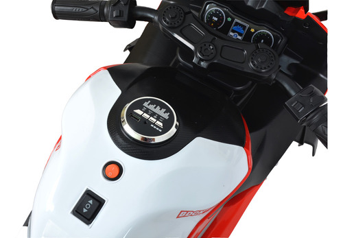 Moto A Bateria 12 V Gigante Grande Auto Nena Nene Infantil Color Rojo