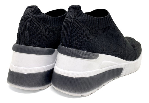 Zapatillas Taco Chino Urbana Mujer Livianas Elastizadas Kw