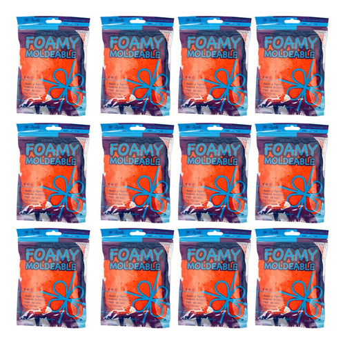 Foamy Moldeable Paquete Con 12 Piezas 50grm Cada Uno Naranja
