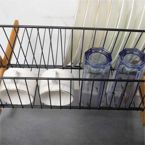Estante Para Secar Platos, Estante Para Platos De Negro