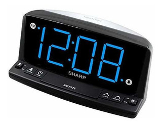 Sharp Led Digital Alarm Clock Simple Operation - Easy To S