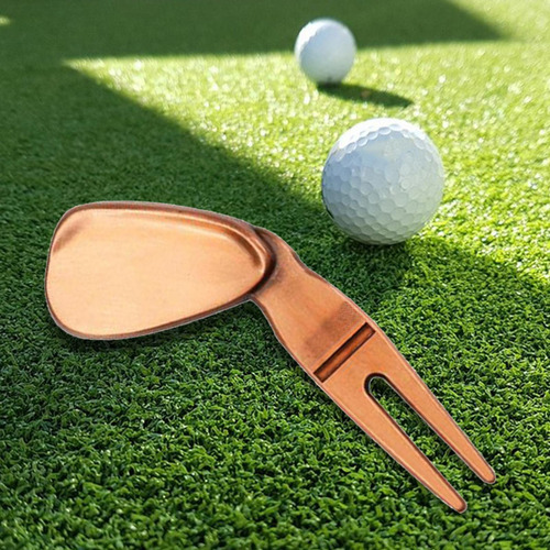 Herramienta De Reparación De Chuletas De Golf Bronce