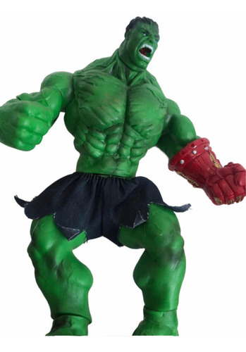 Muñeco Figura De Acción Hulk Guante De Thanos 33 Cm Bootleg