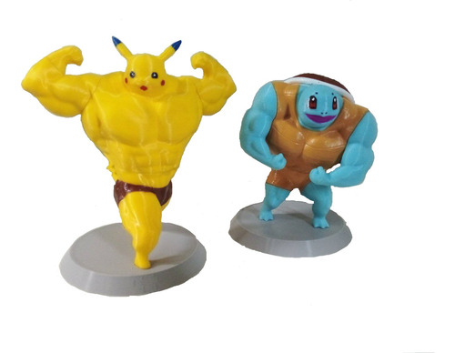 Miniaturas Bonecos Pokemon Maromba Pikachu E Squirtle