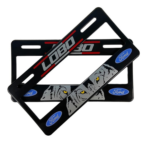 Par De Marcos Portaplacas Plastico Camioneta Ford Lobo