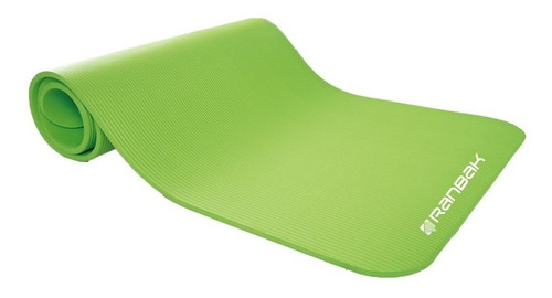 Colchoneta Mat Yoga Caucho Nbr 10mm Ranbak 732 Bolso+correa Verde