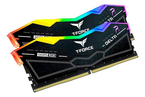 Memoria Ram Team Group Delta Rgb Negro Ddr5, 5200mhz, 32gb