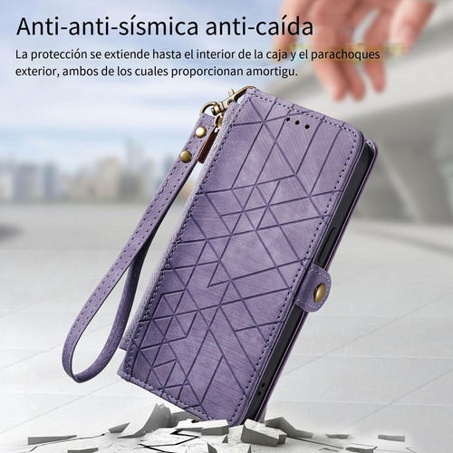 Funda Para Samsung Galaxy A05/a05s/a12 5g, Pulsera De Piel Con Cremallera, A Prueba De Golpes, Funda Protectora