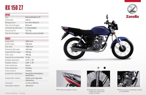 Zanella Rx 150 Z7 Base Martinez