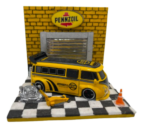 Kombi Miniatura Diorama Escala 1:64