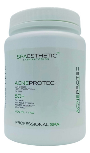 Acnéprotec Pantalla Solar Piel Grasa Con Acné 1 Litro Cabina