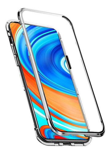 Funda Magnetica Para Xiaomi Note 9 Plateado Tcs