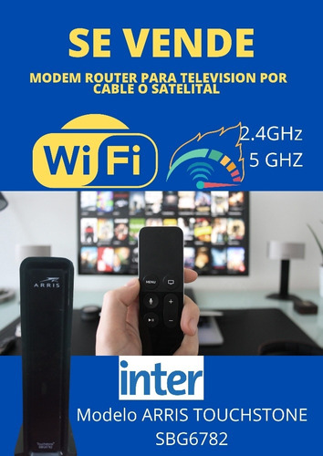 Modem Router - Tv Cable- Wifi Dual Banda. Tu Internet Vuela 