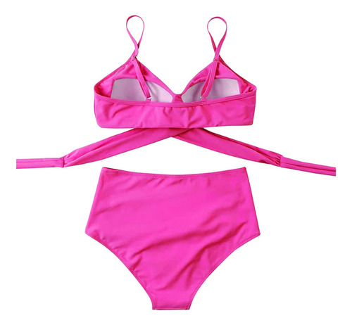 Conjunto De Bikini For Mujer Traje De Baño De Cintura Alta