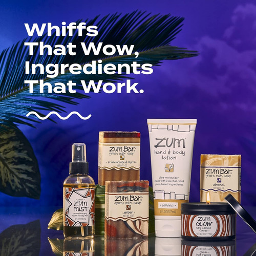 Zum Glow Vela De Soja Sándalo Y Cítricos 7 Oz (paquete D