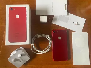 iPhone 7 128 Gb Rojo A1778 4g Liberado Con Accesorios Y Caja