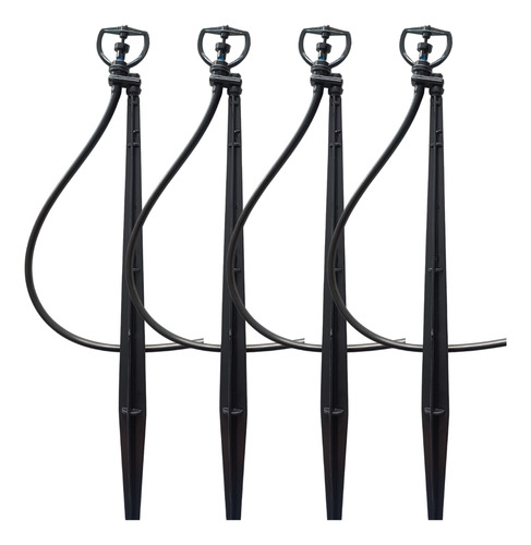 10 Micro Aspersor Com Harte De 40 Cm Irrigação Mangueira