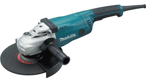 Amoladora angular Makita Ga9020 de 9 pulgadas, 2200 W, color turquesa, voltaje 220 V - 240 V