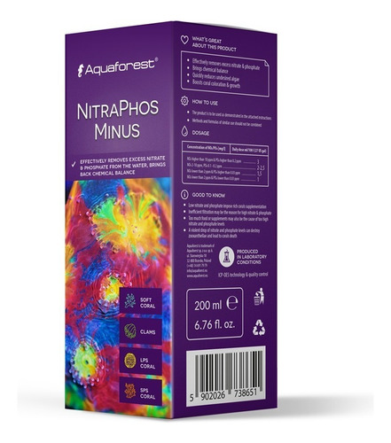 Nitraphos Minus Aquaforest Reduce Nitratos Y Fosfatos Marino