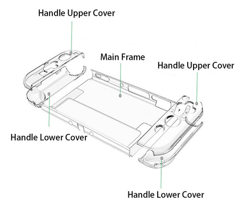 Funda Protectora Rígida Con Soport Para Nintendo Switch