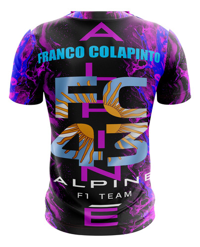 Camiseta Sublimada Franco Colapinto F1 Diseño Exclusivo