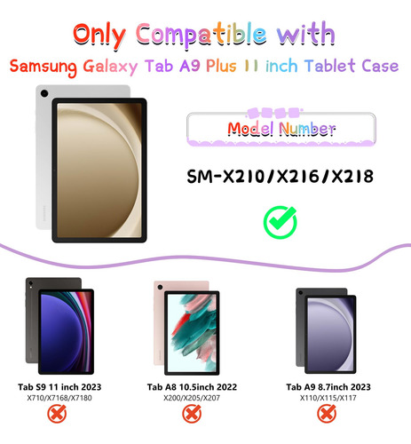 Funda Xnmoa Para Samsung Galaxy Tab A9 Plus De 11 Pulgadas C