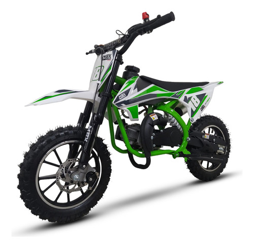 Mini Moto Cross 49cc Infantil Partida Manual Mbx 2 Tempos Verde