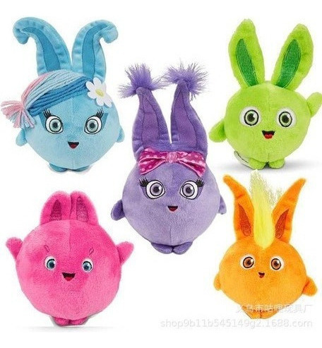 5pcs Peluche De Sunny Bunnies Con Luz Y Salto Ckeng