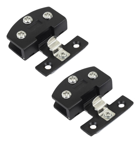 2x De Vidrio Muebles De Hardware Reemplazo De Hardware Negro