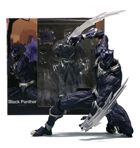 Figura De Acción Revoltech Yamaguchi Black Panther Wakanda K